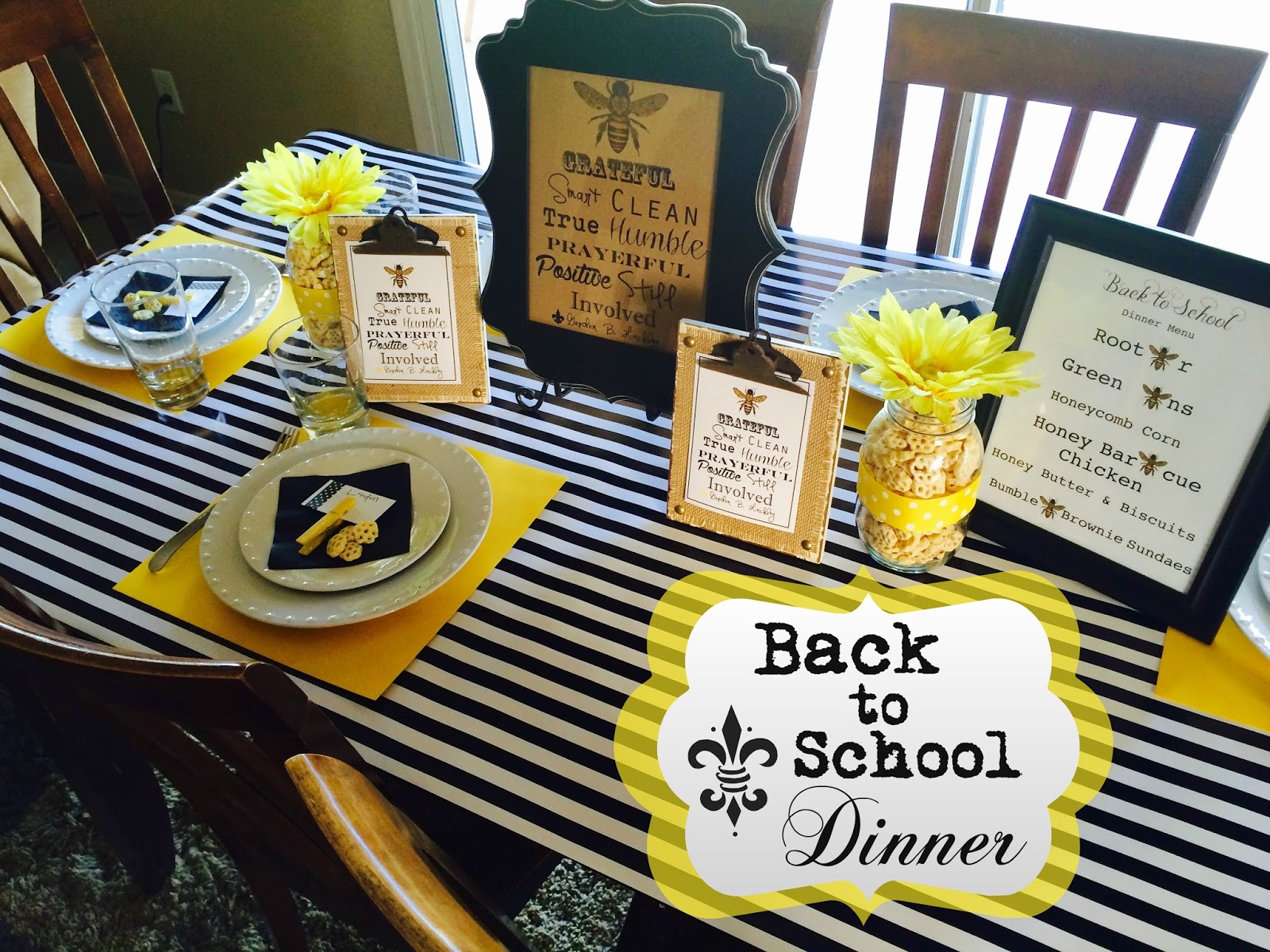 Our 2015 Annual Back to School Dinner.