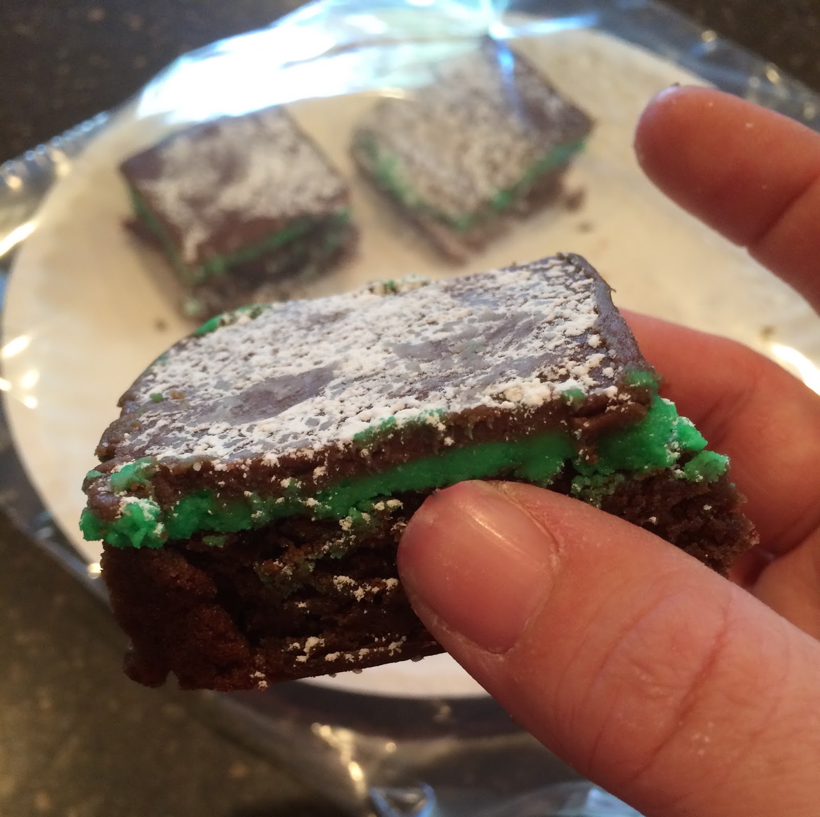 Mint Brownies Recipe.