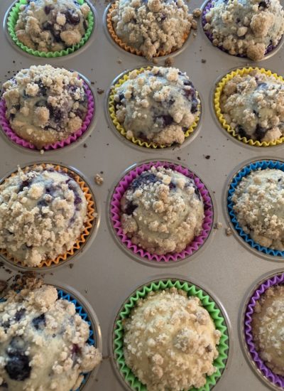 The Yummiest Blueberry Muffin Recipe.