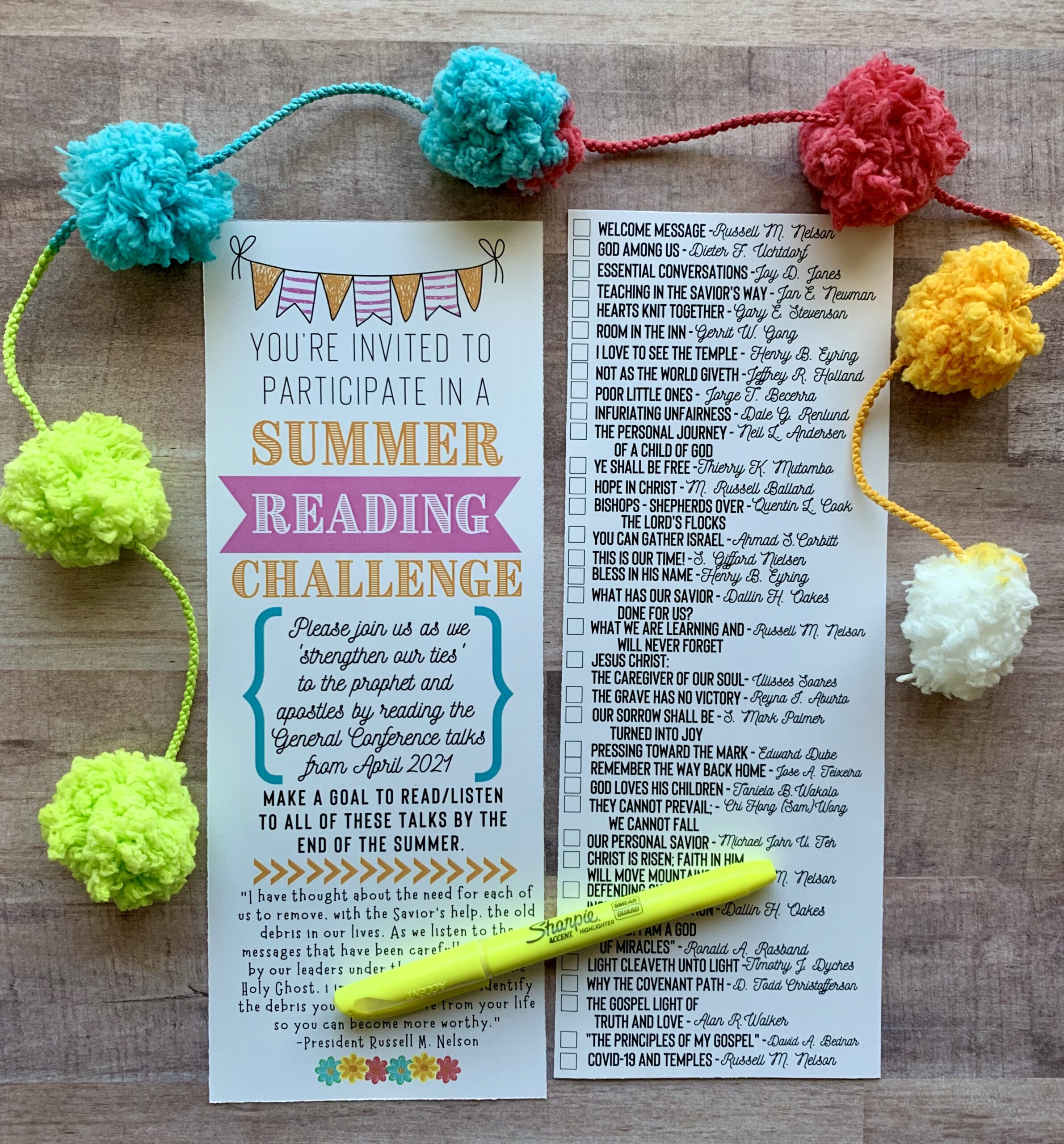 Summer Reading Challenge.